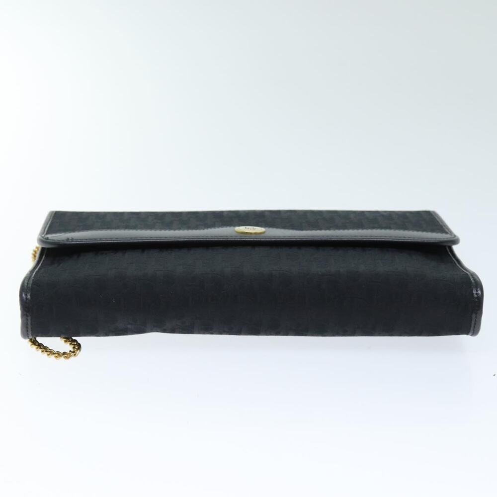DIOR Trotter Canvas Chain Shoulder Bag Black - Picture 9 of 12